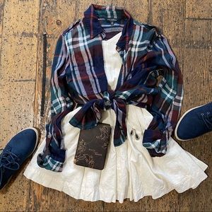 Lucky Brand Plaid Button Down